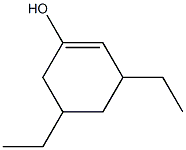 3,5-Diethyl-1-cyclohexen-1-ol Struktur