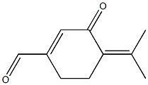 3-Oxo-p-mentha-1,4(8)-diene-7-al Struktur