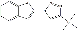 4-Trimethylsilyl-1-(benzo[b]thiophen-2-yl)-1H-1,2,3-triazole Struktur