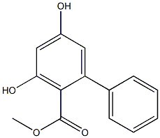 3,5-Dihydroxybiphenyl-2-carboxylic acid methyl ester Struktur