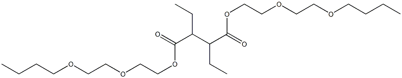 2,3-Diethylsuccinic acid bis[2-(2-butoxyethoxy)ethyl] ester Struktur