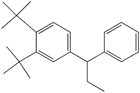 1-(3,4-Di-tert-butylphenyl)-1-phenylpropane Struktur