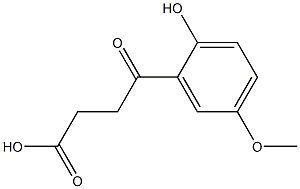 3-[2-Hydroxy-5-methoxybenzoyl]propionic acid Struktur