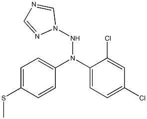 1-(1H-1,2,4-Triazol-1-yl)-2-[4-(methylthio)phenyl]-2-(2,4-dichlorophenyl)hydrazine Struktur