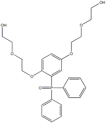 2,2'-[[2-(Diphenylphosphinoyl)-1,4-phenylenedioxy]bis(ethyleneoxy)]diethanol Struktur