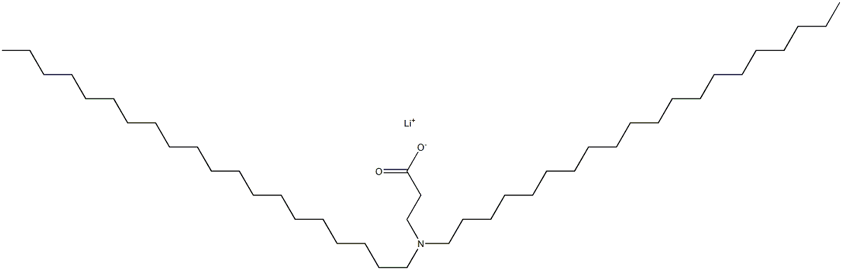 3-(Diicosylamino)propanoic acid lithium salt Struktur