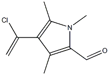 4-(1-Chlorovinyl)-1,3,5-trimethyl-1H-pyrrole-2-carbaldehyde Struktur