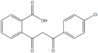 2-[3-(4-Chlorophenyl)-1,3-dioxopropyl]benzoic acid Struktur