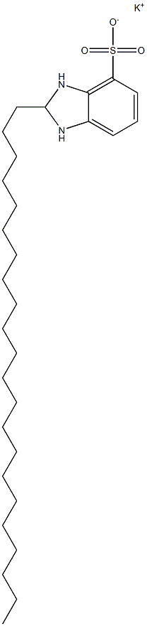 2,3-Dihydro-2-docosyl-1H-benzimidazole-4-sulfonic acid potassium salt Struktur