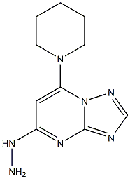 5-Hydrazino-7-piperidino[1,2,4]triazolo[1,5-a]pyrimidine Struktur