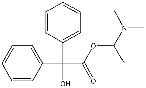 Diphenylglycolic acid 1-(dimethylamino)ethyl ester Struktur