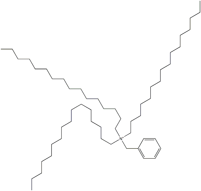 Trihexadecylbenzylaminium Struktur