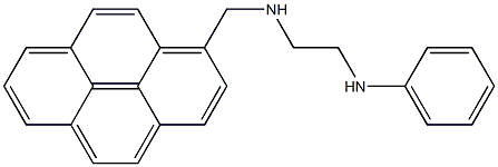 1-[2-(Phenylamino)ethylaminomethyl]pyrene Struktur