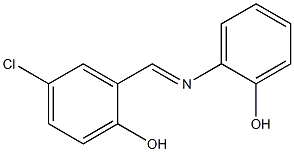 2-[[(5-Chloro-2-hydroxyphenyl)methylene]amino]phenol Struktur