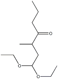 1,1-Diethoxy-3-methyl-4-heptanone Struktur