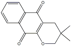 3,4-Dihydro-3,3-dimethyl-2H-naphtho[2,3-b]pyran-5,10-dione Struktur