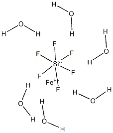 Iron(II) hexafluorosilicate hexahydrate Struktur