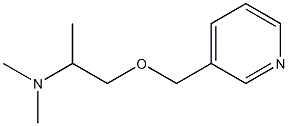 3-[(2-Dimethylaminopropoxy)methyl]pyridine Struktur