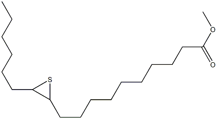 11,12-Epithiooctadecanoic acid methyl ester Struktur