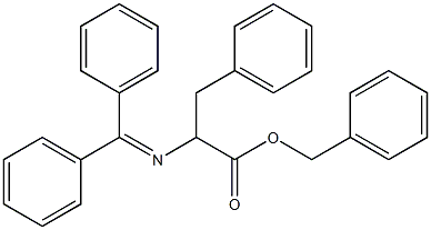 2-[(Diphenylmethylene)amino]-2-benzylacetic acid benzyl ester Struktur