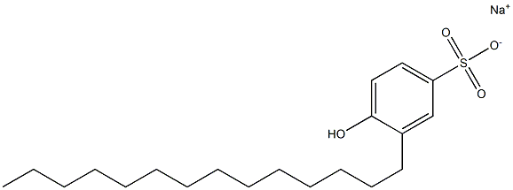 4-Hydroxy-3-tetradecylbenzenesulfonic acid sodium salt Struktur