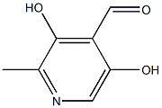 3,5-Dihydroxy-2-methylpyridine-4-carbaldehyde Struktur