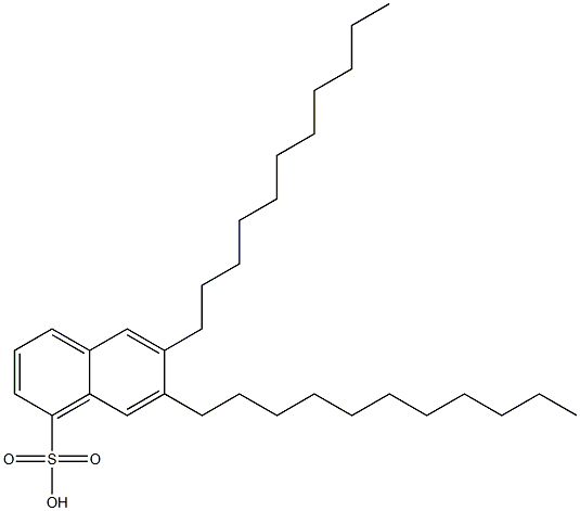 6,7-Diundecyl-1-naphthalenesulfonic acid Struktur