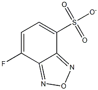 7-Fluoro-2,1,3-benzoxadiazole-4-sulfonate Struktur