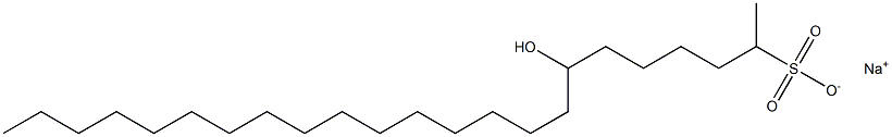 7-Hydroxytricosane-2-sulfonic acid sodium salt Struktur