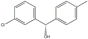 (S)-(4-Methylphenyl)(3-chlorophenyl)methanol Struktur