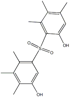 2,3'-Dihydroxy-4,4',5,5',6,6'-hexamethyl[sulfonylbisbenzene] Struktur