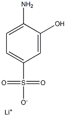 4-Amino-3-hydroxybenzenesulfonic acid lithium salt Struktur