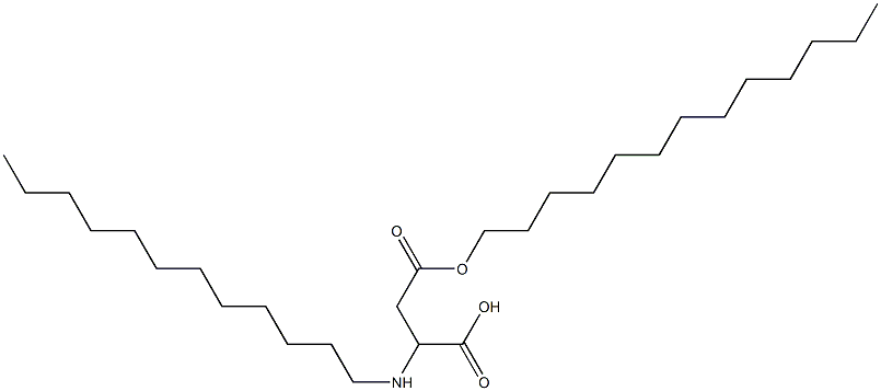 2-Dodecylamino-3-(tridecyloxycarbonyl)propionic acid Struktur