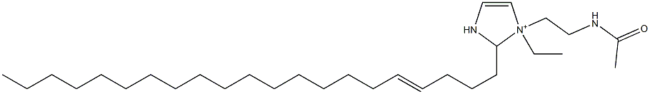 1-[2-(Acetylamino)ethyl]-1-ethyl-2-(4-henicosenyl)-4-imidazoline-1-ium Struktur