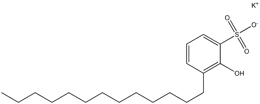 2-Hydroxy-3-tridecylbenzenesulfonic acid potassium salt Struktur