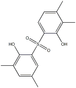 2,2'-Dihydroxy-3,3',4,5'-tetramethyl[sulfonylbisbenzene] Struktur