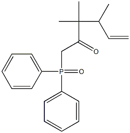 Diphenyl(3,3,4-trimethyl-2-oxo-5-hexenyl)phosphine oxide Struktur