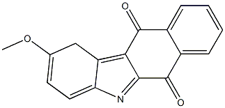 2-Methoxy-1H-benzo[b]carbazole-6,11-dione Struktur