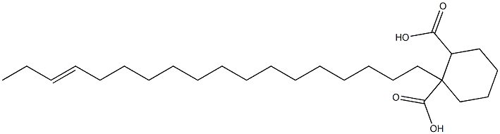 Cyclohexane-1,2-dicarboxylic acid hydrogen 1-(15-octadecenyl) ester Struktur