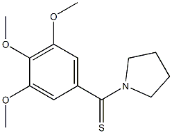 1-(3,4,5-Trimethoxythiobenzoyl)pyrrolidine Struktur