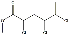 2,4,5-Trichlorocaproic acid methyl ester Struktur