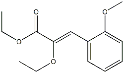 (Z)-3-(2-Methoxyphenyl)-2-ethoxyacrylic acid ethyl ester Struktur