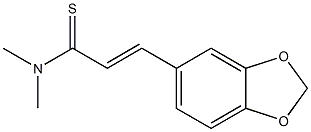 N,N-Dimethyl-3-(1,3-benzodioxol-5-yl)-2-propenethioamide Struktur