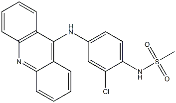 N-[2-Chloro-4-[(acridine-9-yl)amino]phenyl]methanesulfonamide Struktur