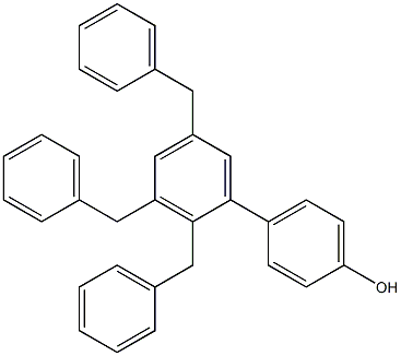 4-(2,3,5-Tribenzylphenyl)phenol Struktur