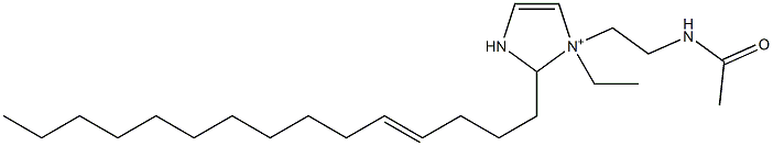 1-[2-(Acetylamino)ethyl]-1-ethyl-2-(4-pentadecenyl)-4-imidazoline-1-ium Struktur