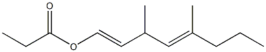 Propionic acid 3,5-dimethyl-1,4-octadienyl ester Struktur