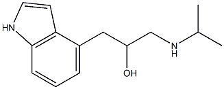 4-[2-Hydroxy-3-(isopropylamino)propyl]-1H-indole Struktur