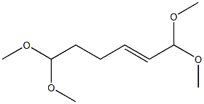 1,1,6,6-Tetramethoxy-2-hexene Struktur