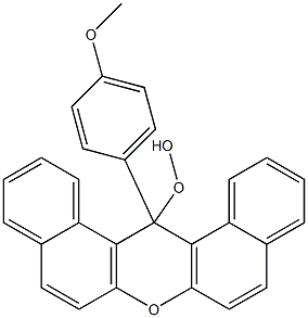 14-(4-Methoxyphenyl)-14H-dibenzo[a,j]xanthen-14-yl hydroperoxide Struktur